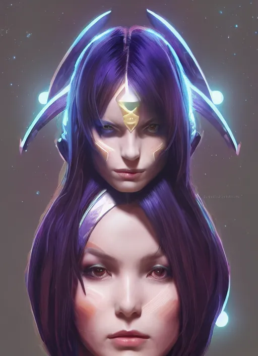 Image similar to symmetry!! portrait of sailor saturn! alien in the style of horizon zero dawn, machine face, intricate, elegant, highly detailed, digital painting, artstation, concept art, smooth, sharp focus, illustration, art by artgerm and greg rutkowski and alphonse mucha, 8 k