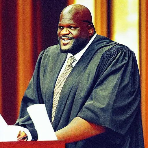 Image similar to Shaquille O'Neal as a Supreme Court Justice