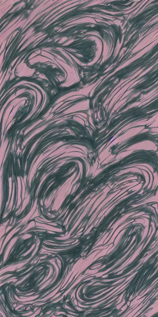 Image similar to a marvel comics painting of graphite with lines in french rose