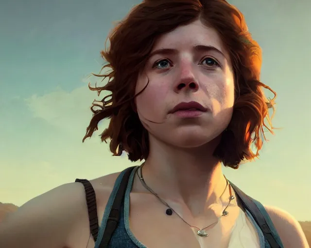 Prompt: highly detailed portrait of jessie buckley, in gta v, stephen bliss, unreal engine, fantasy art by greg rutkowski, loish, rhads, ferdinand knab, makoto shinkai and lois van baarle, ilya kuvshinov, rossdraws, tom bagshaw, global illumination, radiant light, detailed and intricate environment