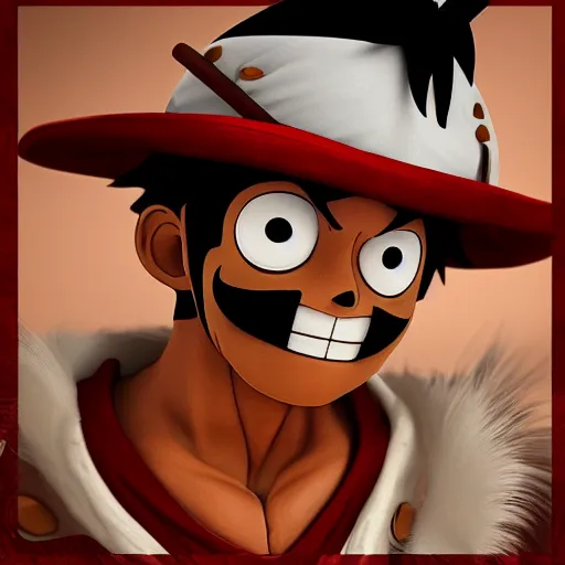 Monkey D. Luffy Render, One Piece