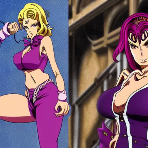 Prompt: LisaLisa from Jojo's Bizarre Adventure Anime