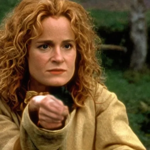 Image similar to elizabeth shue as a hobbit