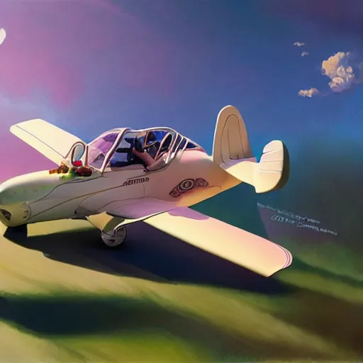 Prompt: cute miss piggy mupett piloting elias ec - 1 aircoupe plane, action shot, highly detailed, photorealistic, octane render, 8 k, unreal engine. art by artgerm and greg rutkowski and alphonse mucha