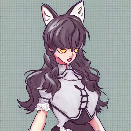 Image similar to a transhuman fox fursona wearing a maid outfit, highly detailed, by kawacy, trending on artstation, furry art