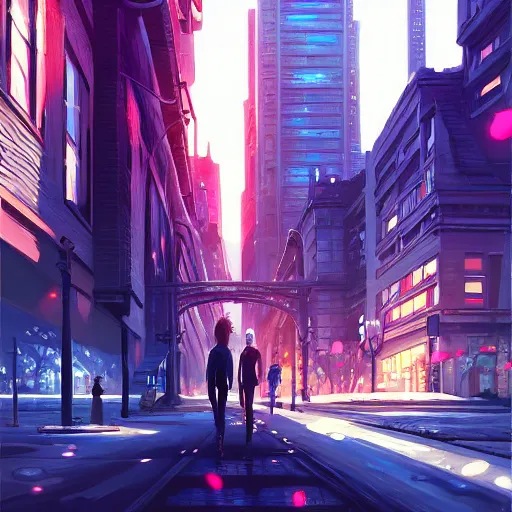 Image similar to Paul Wesley, city background, intricate, highly detailed, digital painting, artstation, official media, anime key visual, concept art, rich vivid colors, ambient lighting, sharp focus, illustration, art by Artgerm, Makoto Shinkai, Ilya Kuvshinov, Lois Van Baarle, and Rossdraws