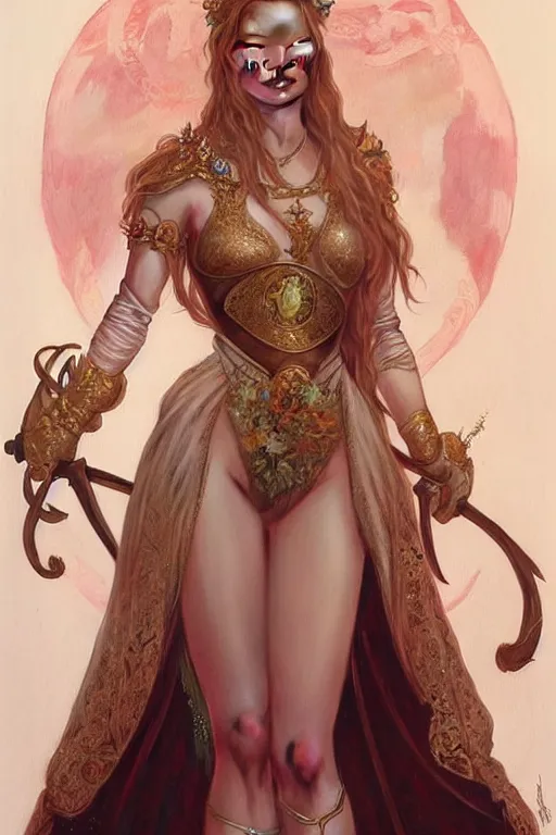 Image similar to young kate moss as a princess, fantasy, intricate, elegant, highly detailed, digital painting, artstation, concept art, matte, sharp focus, illustration, art by artgerm and greg rutkowski and alphonse mucha