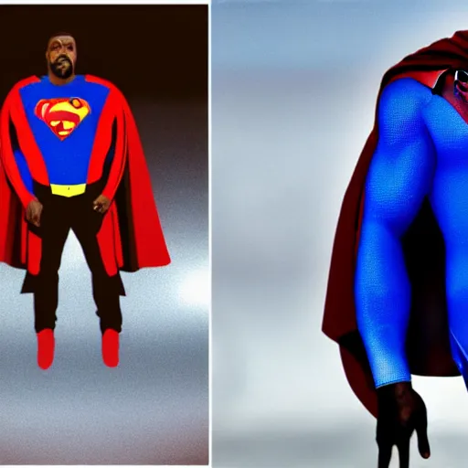 Prompt: kanye west as superman