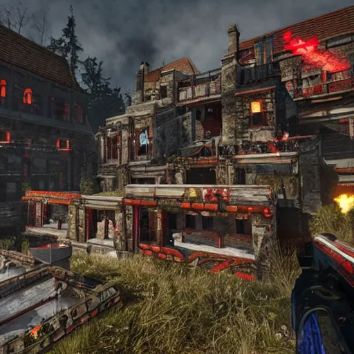 Prompt: der eisendrache cod zombies map