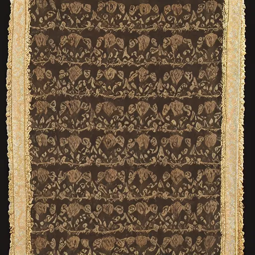 Image similar to damask with floral sprigs, italy, baroque, 1 6 0 0 - 1 6 5 0, silk two - tone damask