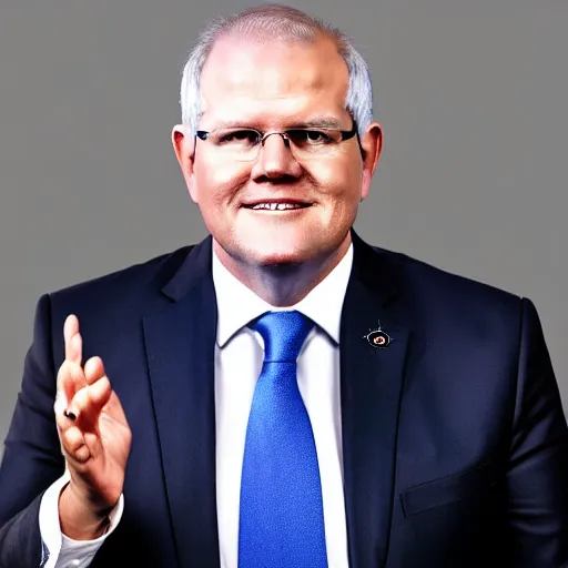 Image similar to portrait of Prime Minister Scott Morrison Portrait, 4K