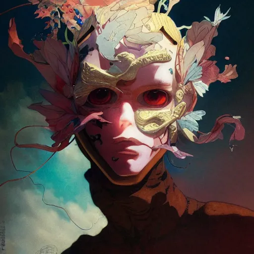 Image similar to prompt : fighter portrait soft light painted by james jean and katsuhiro otomo and erik jones, inspired by evangeleon anime, smooth face feature, intricate oil painting, high detail illustration, sharp high detail, manga and anime 1 9 9 0