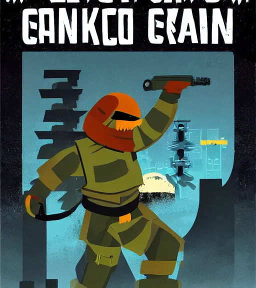 Prompt: risk of rain commando 6 0 s! sci - fi poster