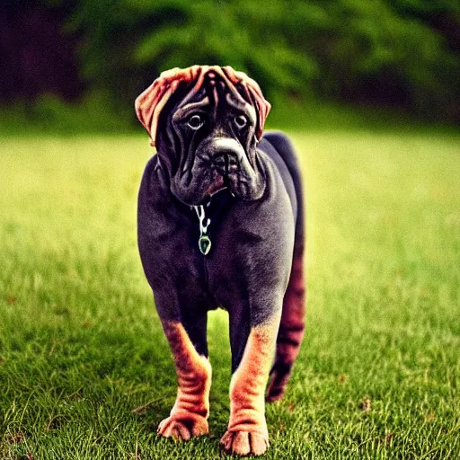 Image similar to a mastiff - cat - hybrid, animal photography