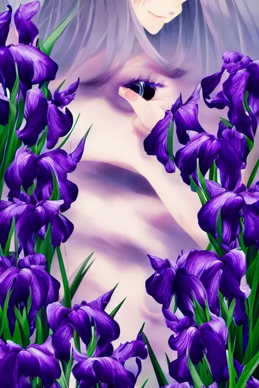 Prompt: a catgirl looking at the most beautiful thing in the world, wide irises, this is beautiful, epic composition, hyper detailed, sharp focus, pinterest trending, sense of awe, 4 k, award winning photography