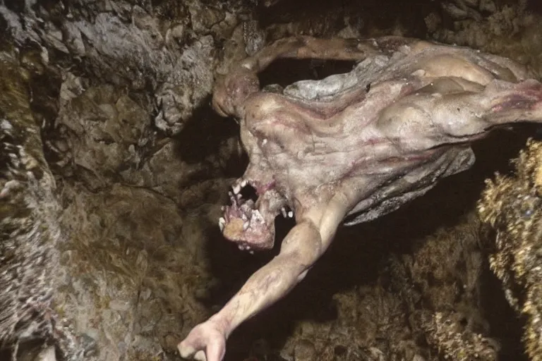 Image similar to demonic creature caught on old cave diving footage