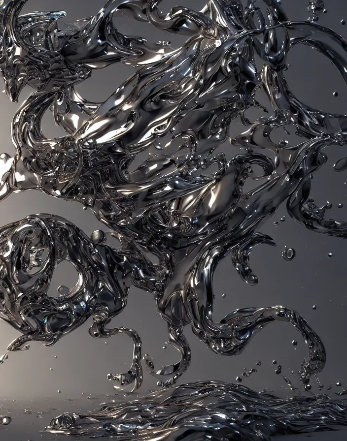 Image similar to surreal liquid metal frame, ultra rendered extreme realism and detail, 8 k, highly detailed, realistic, pbr, unreal engine 5, cinematic, epic lighting, cryengine, octane render