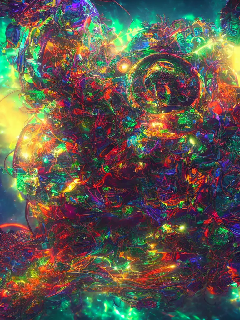 Image similar to a psytrance album cover, by viktoria gavrilenko, octane render, 8 k, beautifully lit