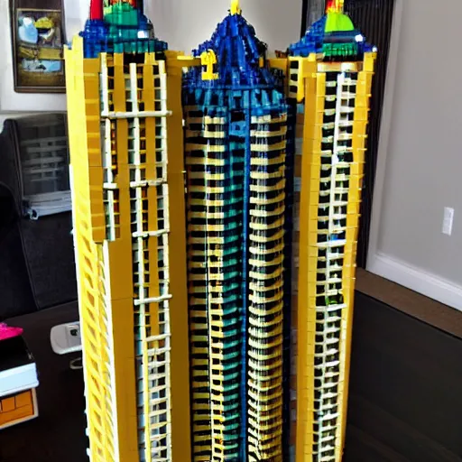 lego skyscraper Stable Diffusion