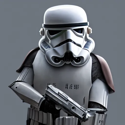Image similar to anthropomorphic wombat in a stormtrooper outfit no helmet, incredible detail, character concept art, fineline detail, cinematic quality, high octane, vray render