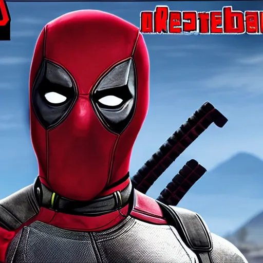 Prompt: deadpool in gta 5 4 k detailed super realistic