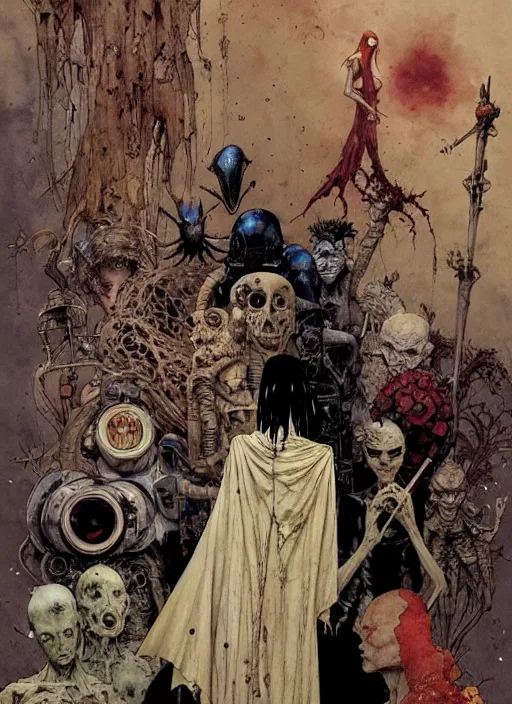 Image similar to sandman comic by chiara bautista and beksinski and norman rockwell and greg rutkowski weta studio, and lucasfilm