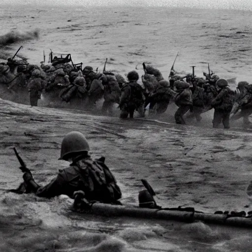 Image similar to attacking omaha beach on d - day