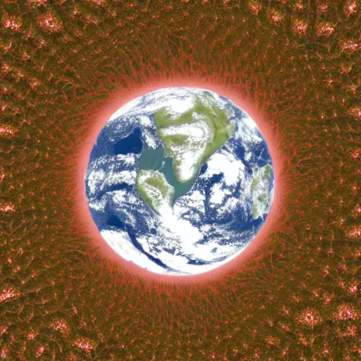 Prompt: fractal earth