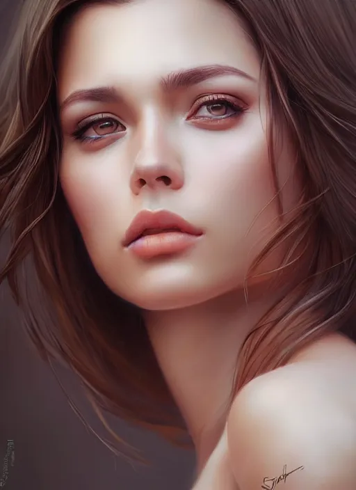 Image similar to photo of a gorgeous young woman in the style of stefan kostic, realistic, sharp focus, 8 k high definition, insanely detailed, intricate, elegant, art by stanley lau and artgerm