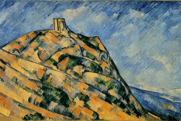 Image similar to mont ventoux, by cezanne