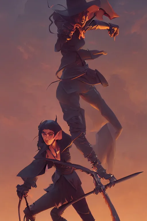 Image similar to vampire hunter, video game character design , fanart, mobile game, behance, hd, artstation, by Jesper Ejsing, by RHADS, Makoto Shinkai and Lois van baarle, ilya kuvshinov, rossdraws global illumination