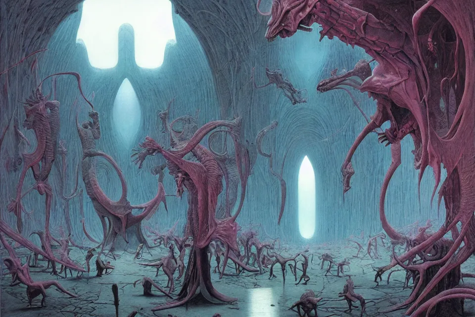 Image similar to inner world, wayne barlowe.