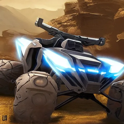 Image similar to concept art blueprint halo new atv vehicles