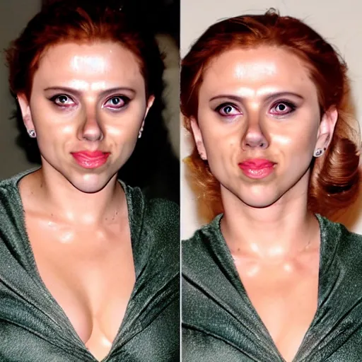 Image similar to hamster with the face of scarlett johansson