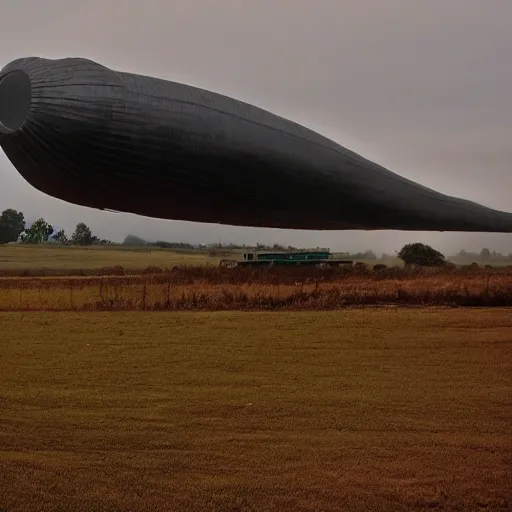 Prompt: Giant Zeppelin, uncrop,