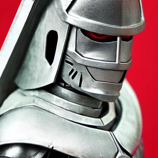 Prompt: anime action figure, of a knight, close up photo, hiper realistic, 4 k