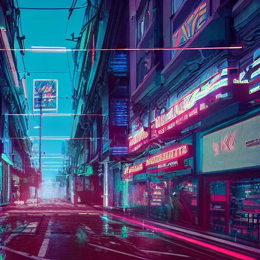 Image similar to a hyper realistic photo of a cyberpunk budapest, extremely detailed, neon lights, reflections, ray tracing, 4 k, octane render,