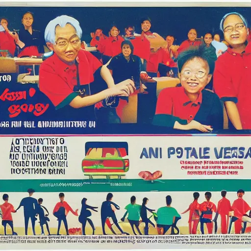 Image similar to a 1 9 9 0 s singaporean public education poster