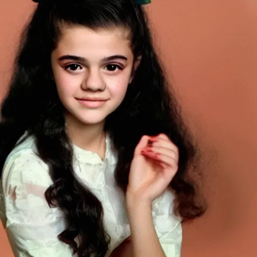 Image similar to teenager Angelina Jordan as a 1960s singer