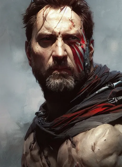 Image similar to Portrait William Wallace, marvel comics, dark, intricate, highly detailed, smooth, artstation, digital illustration by Ruan Jia and Mandy Jurgens and Artgerm and Wayne Barlowe and Greg Rutkowski and Frank Frazetta