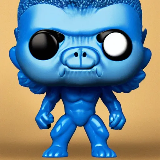 Prompt: blue gorilla funko pop