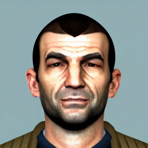 Niko Bellic taking a selfie, smiling, real life,, Stable Diffusion