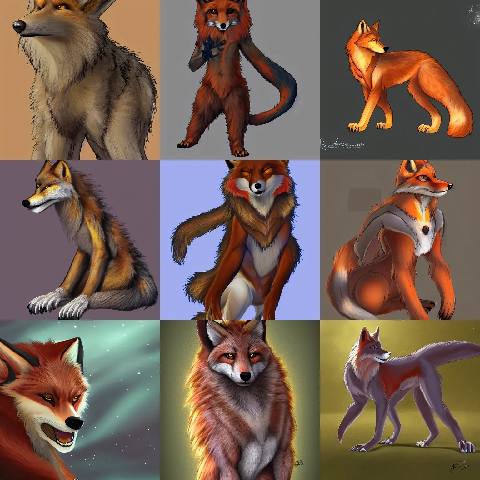 Image similar to gorgeous anthro werefox fursona furry art commission, extremely detailed, hibbary, furaffinity