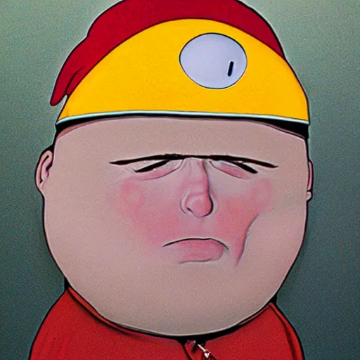 Image similar to Eric Cartman hyperrealistic