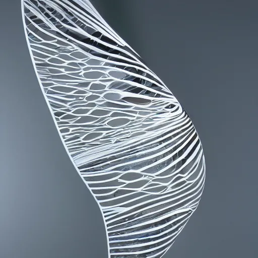 Prompt: stunning beautiful smooth curvilinear dragonfly wings pattern by Zaha Hadid