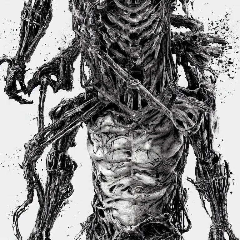 Image similar to The Evil Within monster, cybernetics, concept art