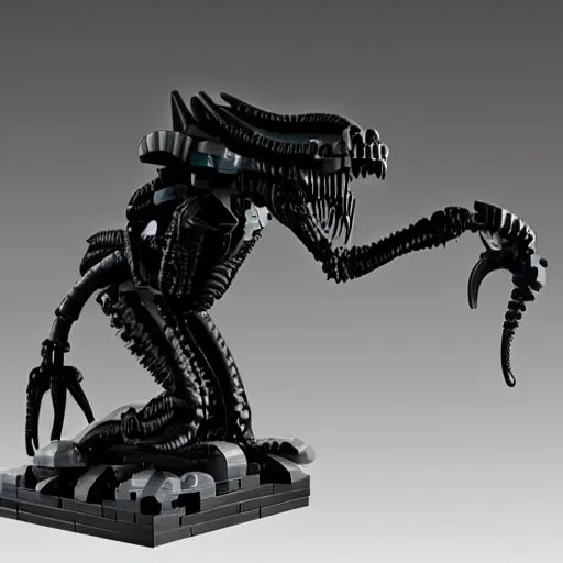 Prompt: lego xenomorph