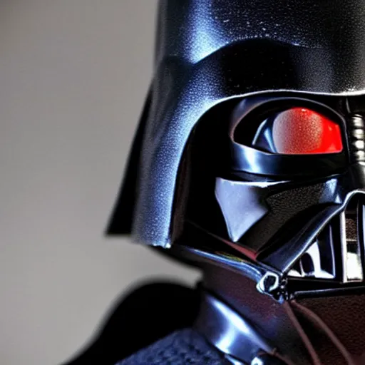 Image similar to A film still of Michael Jackson as Darth Vader from Star wars realistic,detailed,close up