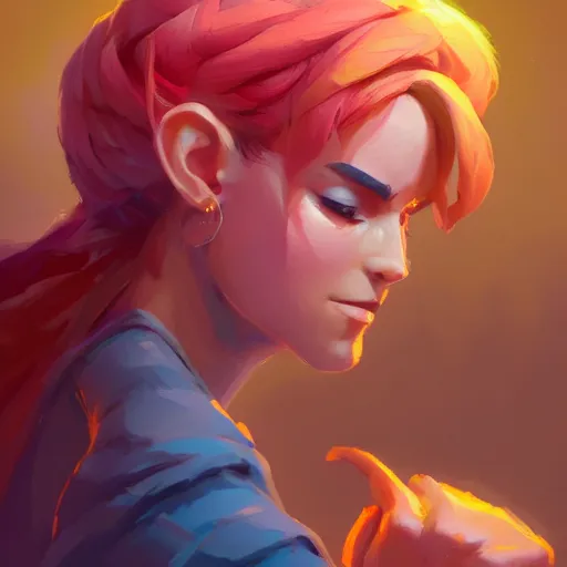 Image similar to profile portrait, maya ali mage, gloomhaven, dynamic lighting, gaudy colors, octane render aesthetic, matte painting concept art, official fanart behance hd artstation by jesper ejsing, by rhads and makoto shinkai and lois van baarle and ilya kuvshinov and rossdraws