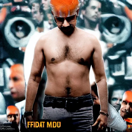 Image similar to narendra modi in fight club, 8 k